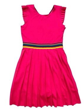 Little Olin Hot Pink tennis dress Girls size 10y boutique built in shorts
